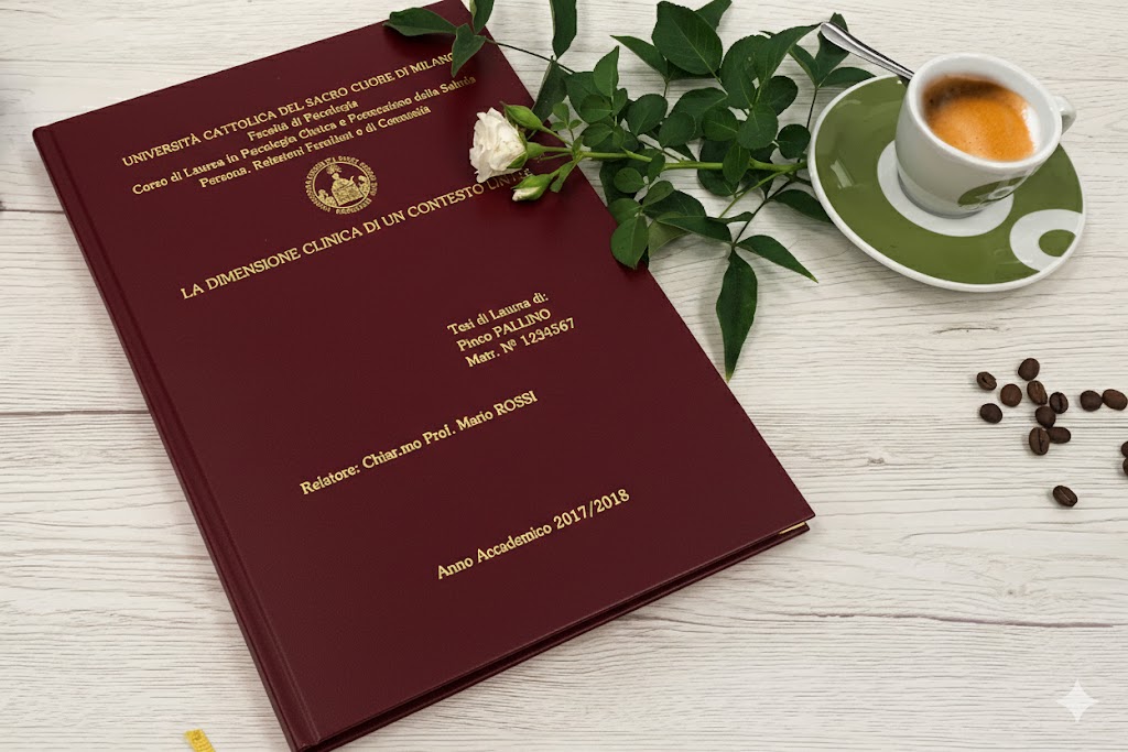 Rilegatura Tesi Lusso
